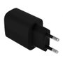 Leotec LECSPH20W2K Cargador de Pared 20W Negro con USB-C PD y USB-A